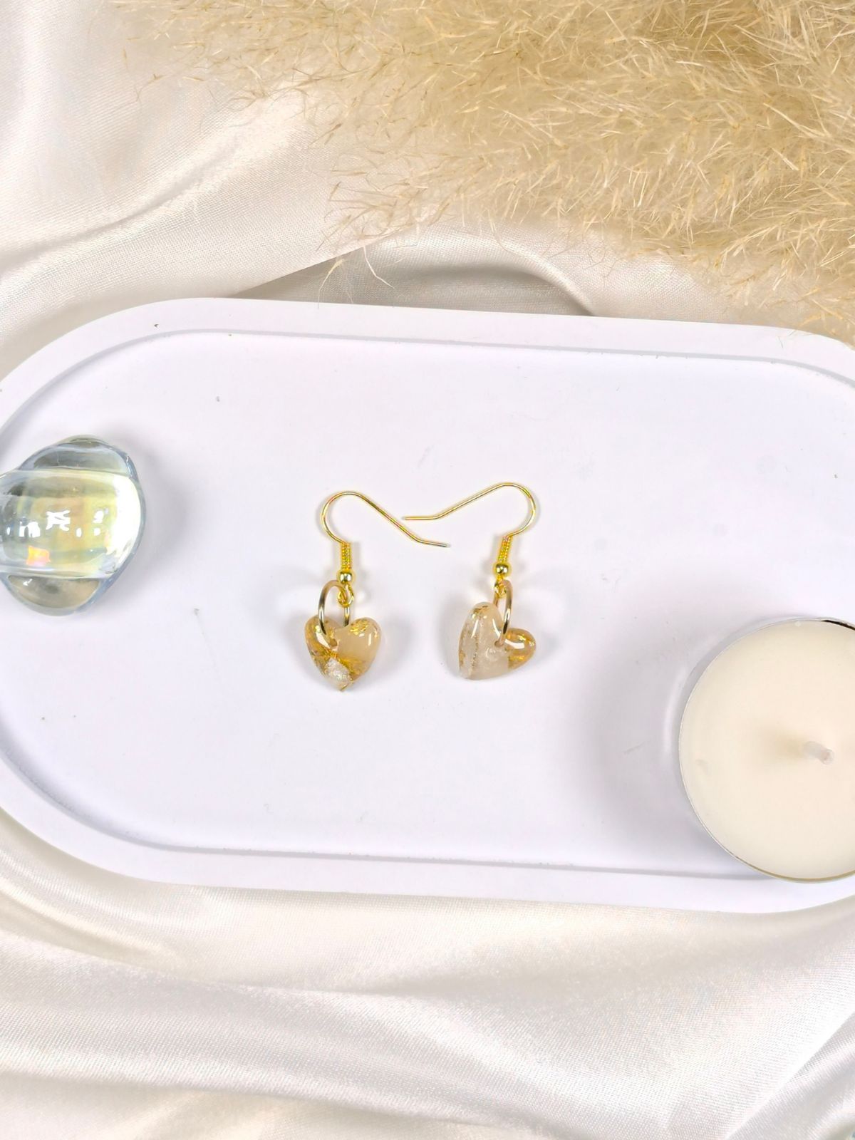 Gold and pearl dangles